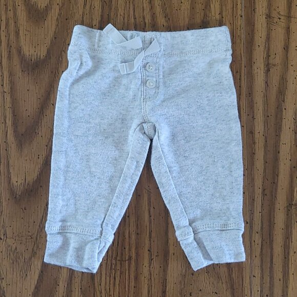 Carter's Boy's "Daddy's Little Monster" Onesie & Gray Pants Size NB - Picture 6 of 8